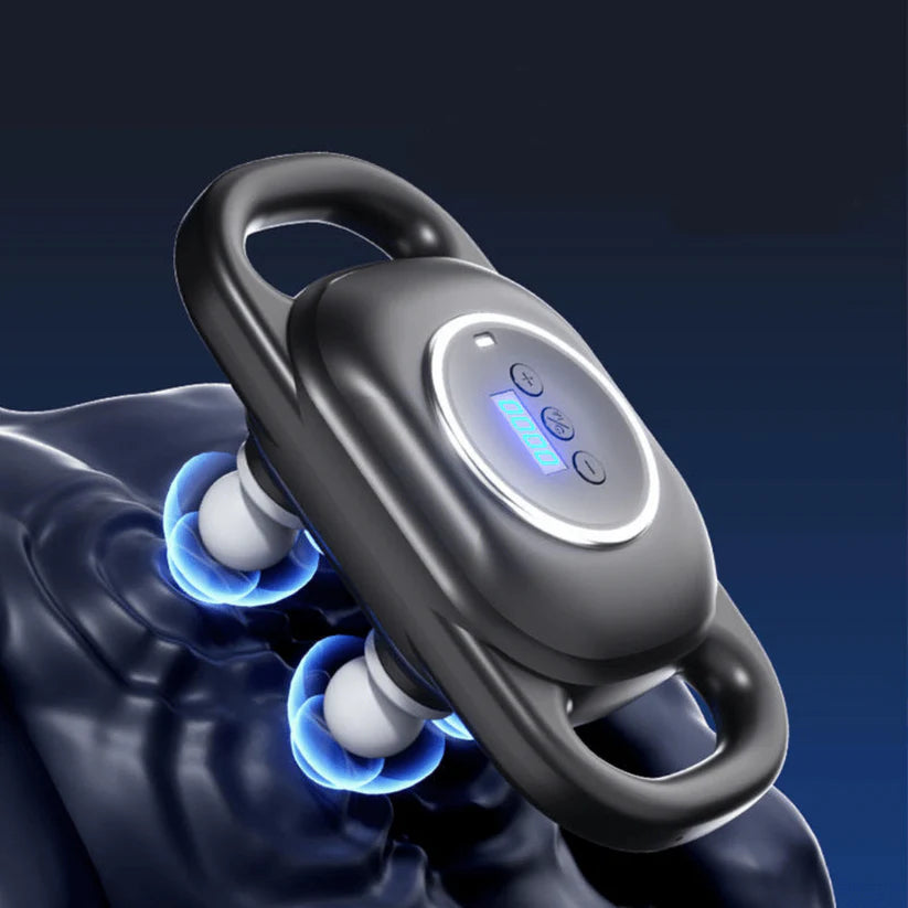 Vibra-Flex (Masajeador 4 Cabezales) Reduce El Dolor De Espalda En 10 minutos.